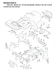 Husqvarna Yth160 - Chassis & Enclosures