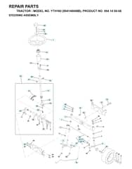 Husqvarna Yth160 - Steering