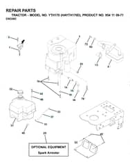 Husqvarna Yth170 - Engine