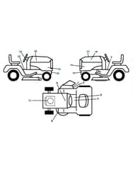 Husqvarna Yth180 Twin - Decals