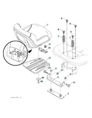 Husqvarna Yth180 Twin - Seat