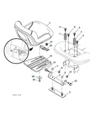 Husqvarna Yth200 Twin - Seat