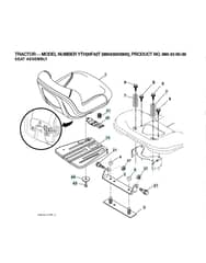 Husqvarna Yth20F42 T - Seat