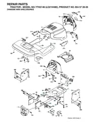 Husqvarna Yth2148 - Chassis & Enclosures