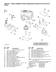 Husqvarna Yth2242 T - Engine
