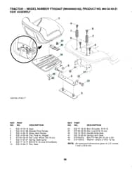 Husqvarna Yth2242 T - Seat