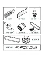 Husqvarna Yth22V42 - Frequently Used Parts