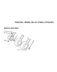 Husqvarna Yth2448 T - Wheels & Tyres