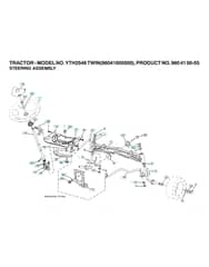 Husqvarna Yth2546 Twin - Steering