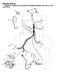 Husqvarna Yth2548B - Electrical