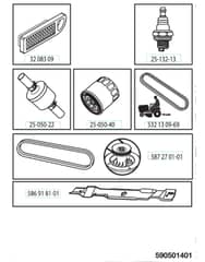 Husqvarna Yth2642Tdf - Frequently Used Parts