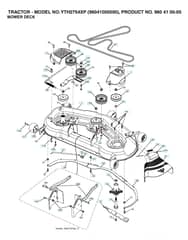 Husqvarna Yth2754 Xp - Mower Deck & Cutting Deck