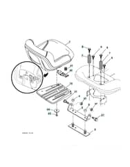 Husqvarna Yth 183T - Seat