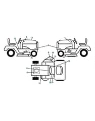 Husqvarna Yth 223T - Decals
