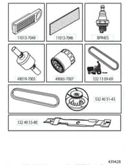 Husqvarna Yth 223T - Frequently Used Parts