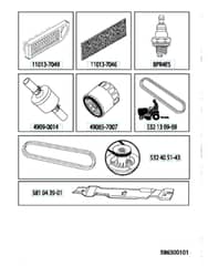 Husqvarna Yth 224T - Frequently Used Parts