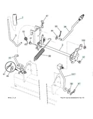 Husqvarna Yth 224T - Mower Lift Lever