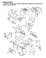 Husqvarna Ythk1542B - Chassis & Enclosures