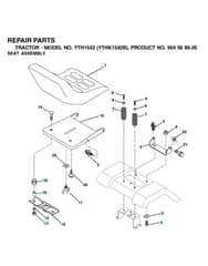 Husqvarna Ythk1542B - Seat