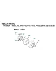Husqvarna Ythk1746B - Wheels & Tyres