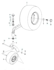 Husqvarna Z142 - Wheels & Tyres