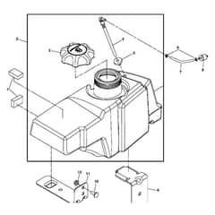John Deere Z225 - PC9593 - Fuel Tank (060001 - 100000) - ST518328
