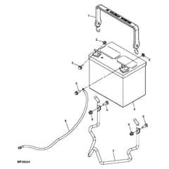 John Deere Z225 - PC9593 - Battery - ST518344