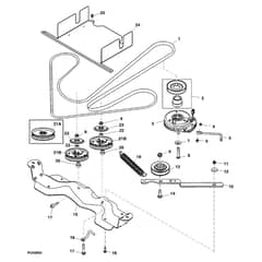 John Deere Z225 - PC9593 - Belt Drive (100001 - ) - ST518359