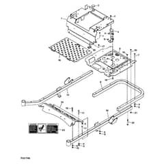 John Deere Z225 - PC9593 - Frame ( - 040000) - ST518381