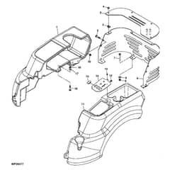 John Deere Z225 - PC9593 - Console (021007 - 060000) - ST518389