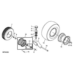 John Deere Z225 - PC9593 - Wheel ( - 020320) - ST518392