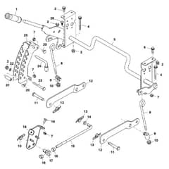 John Deere Z225 - PC9593 - Lift Arm (100001 - ) - ST518401