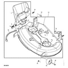 John Deere Z225 - PC9593 - Mower Deck ( - 040000) - ST518402