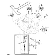 John Deere Z225 - PC9593 - Mower Drive (080001 - ) - ST518405