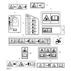 John Deere Z225 - PC9593 - Labels - ST518432