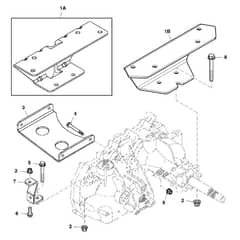 John Deere Z225 - PC9593 - Mounting Brackets (060001 - 100000) - ST551821
