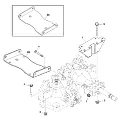 John Deere Z225 - PC9593 - Mounting Brackets (100001 - ) - ST551822