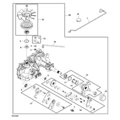 John Deere Z225 - PC9593 - Transaxle Housing (120001 - ) - ST695956