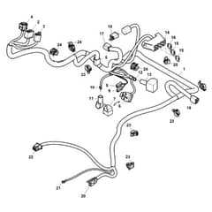 John Deere Z225 - PC9593 - Chassis Wiring (060001 - 100000) - ST994709