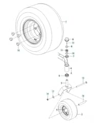 Husqvarna Z254 - Wheels & Tyres
