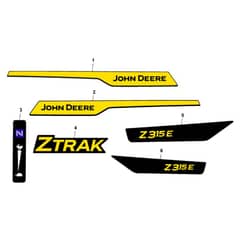 John Deere Z315E - PC16401 - Labels - ST1064842
