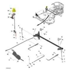 John Deere Z320M - PC16402 - Lift Linkage - ST1064739