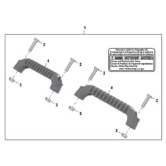 John Deere Z320M - PC16402 - Footrest Kit - ST1064866