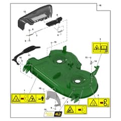 John Deere Z335E - PC12788 - Deck Shell - ST1065101