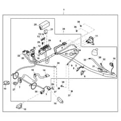 John Deere Z345M - PC13090 - Chassis Wiring (160001 - ) - ST1007161