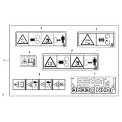 John Deere Z345M - PC13090 - Labels Kit (160001 - ) - ST1010299