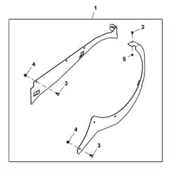 John Deere Z345M - PC13090 - Deflector Kit (110001 - ) - ST1061352