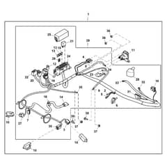 John Deere Z345R - PC13091 - Chassis Wiring (160001 - ) - ST1007161