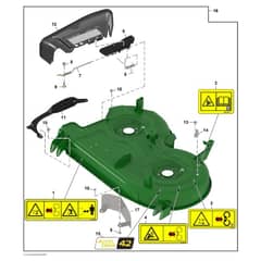 John Deere Z345R - PC13091 - Deck Shell - ST1065101