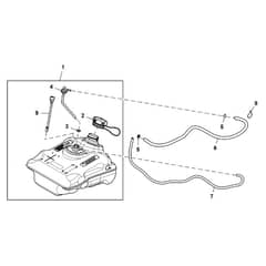 John Deere Z345R - PC13091 - Fuel Tank - ST836293